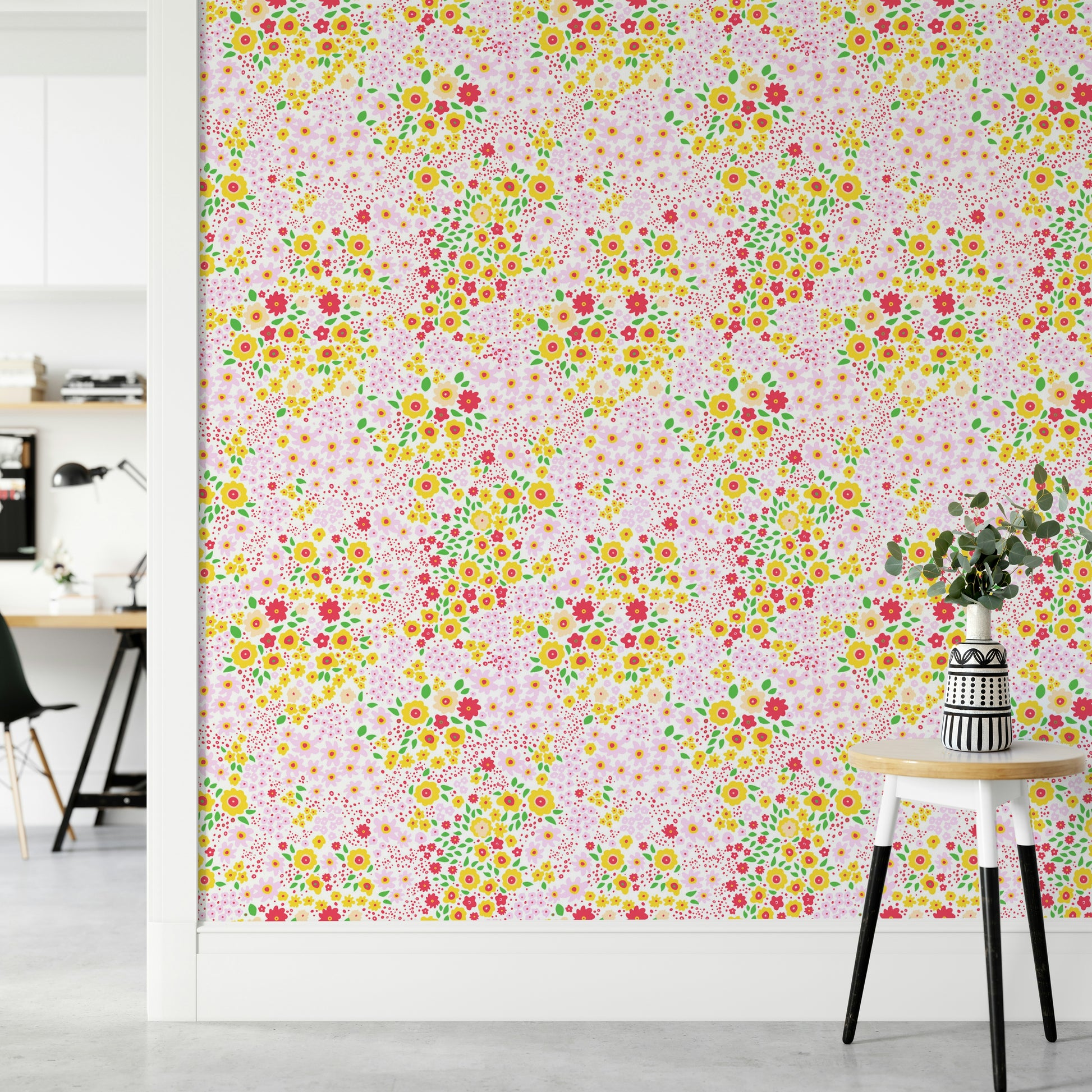 This is a decorative paper for interior walls.

