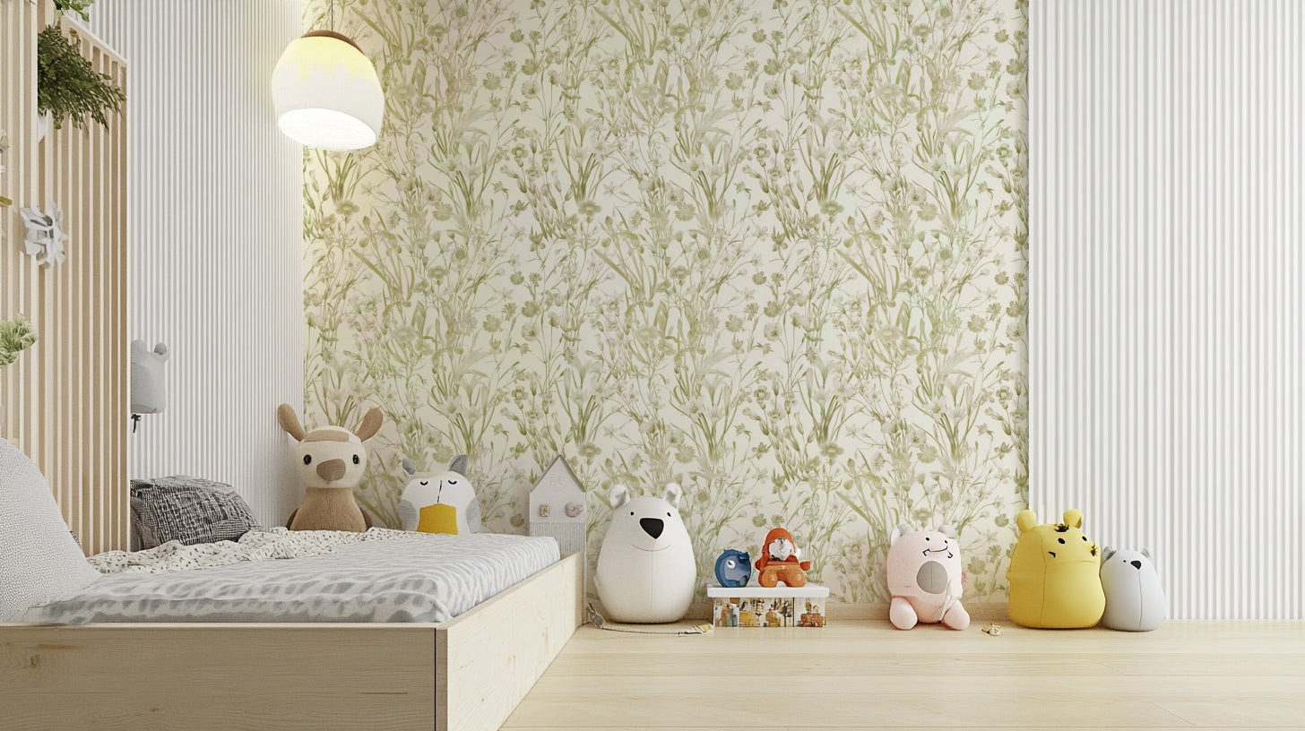 Wallpaper for walls with a natural, outdoor theme

