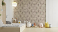 Creamu sunflowers wallpaper on a kitchen wall

