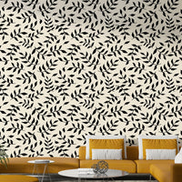 Wallpaper with a simple twig design

