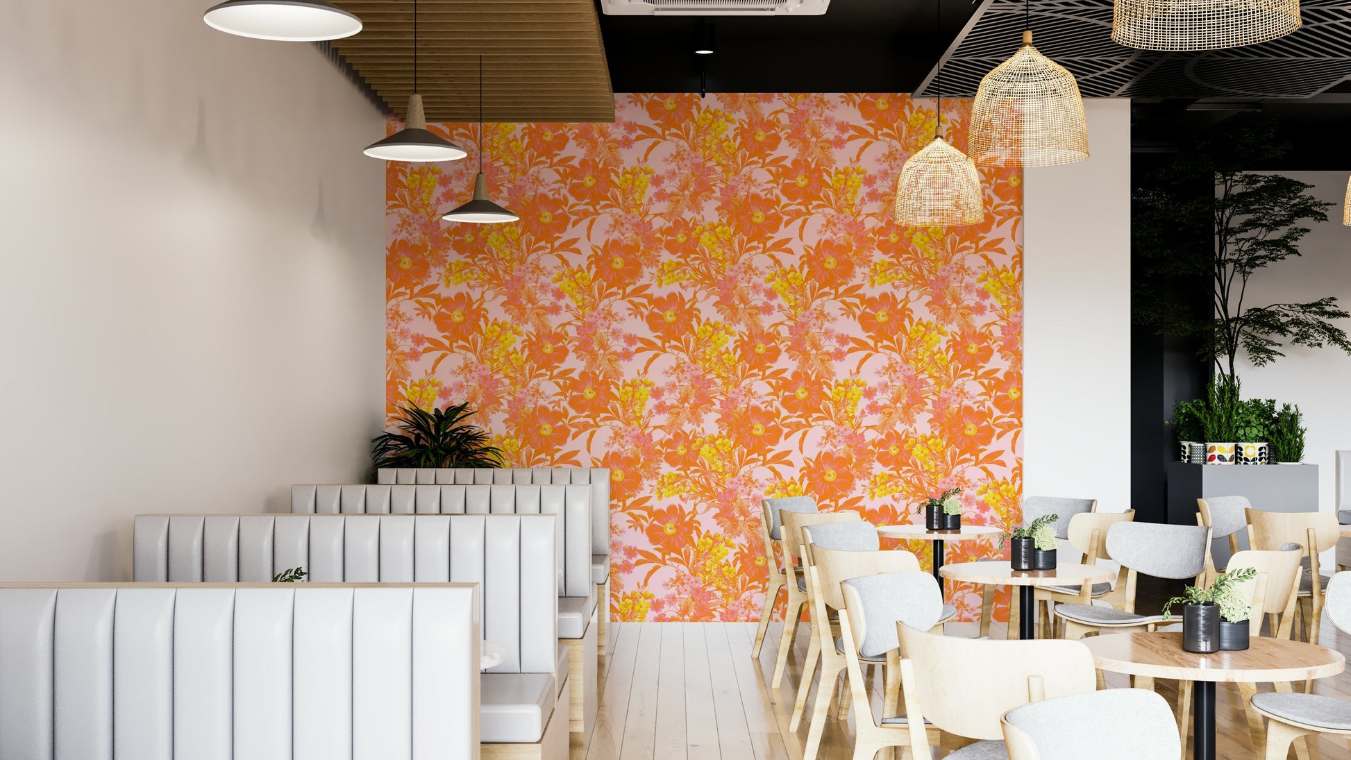 These soft colors are set against a light, off-white background.
