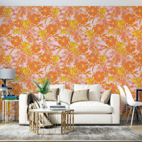 The pattern is non-representational and artistic.
