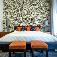 A creative studio with a bold, hand-drawn design

