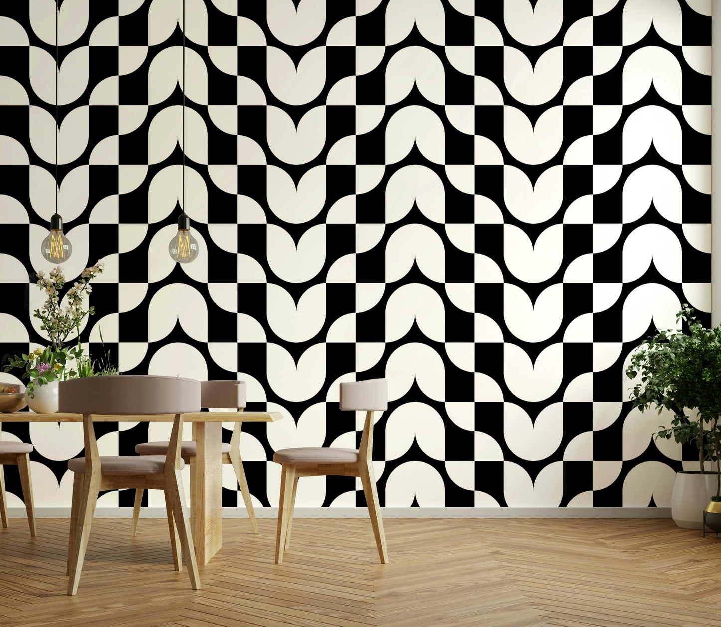 Wallpaper for walls with a clean, contemporary feel


