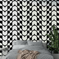 Detailed view of the crisp, cutout-style shapes

