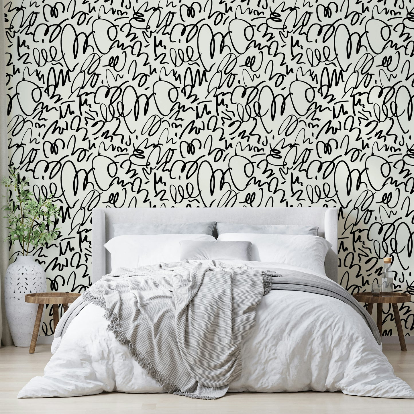 Free Marker simple mural wallpaper

