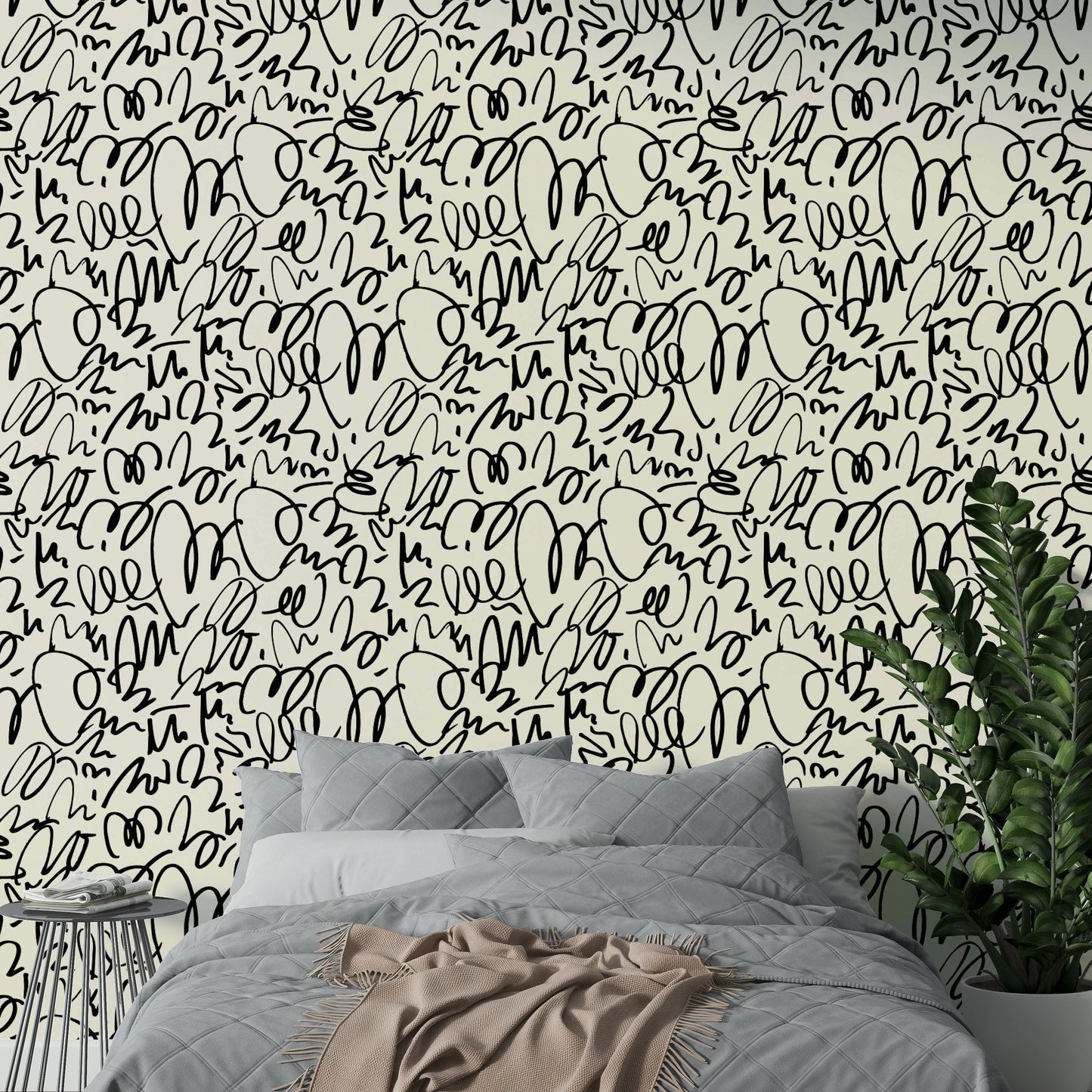 Free Marker artistic wall mural

