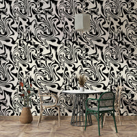 Abstract Liquid fluid wall mural

