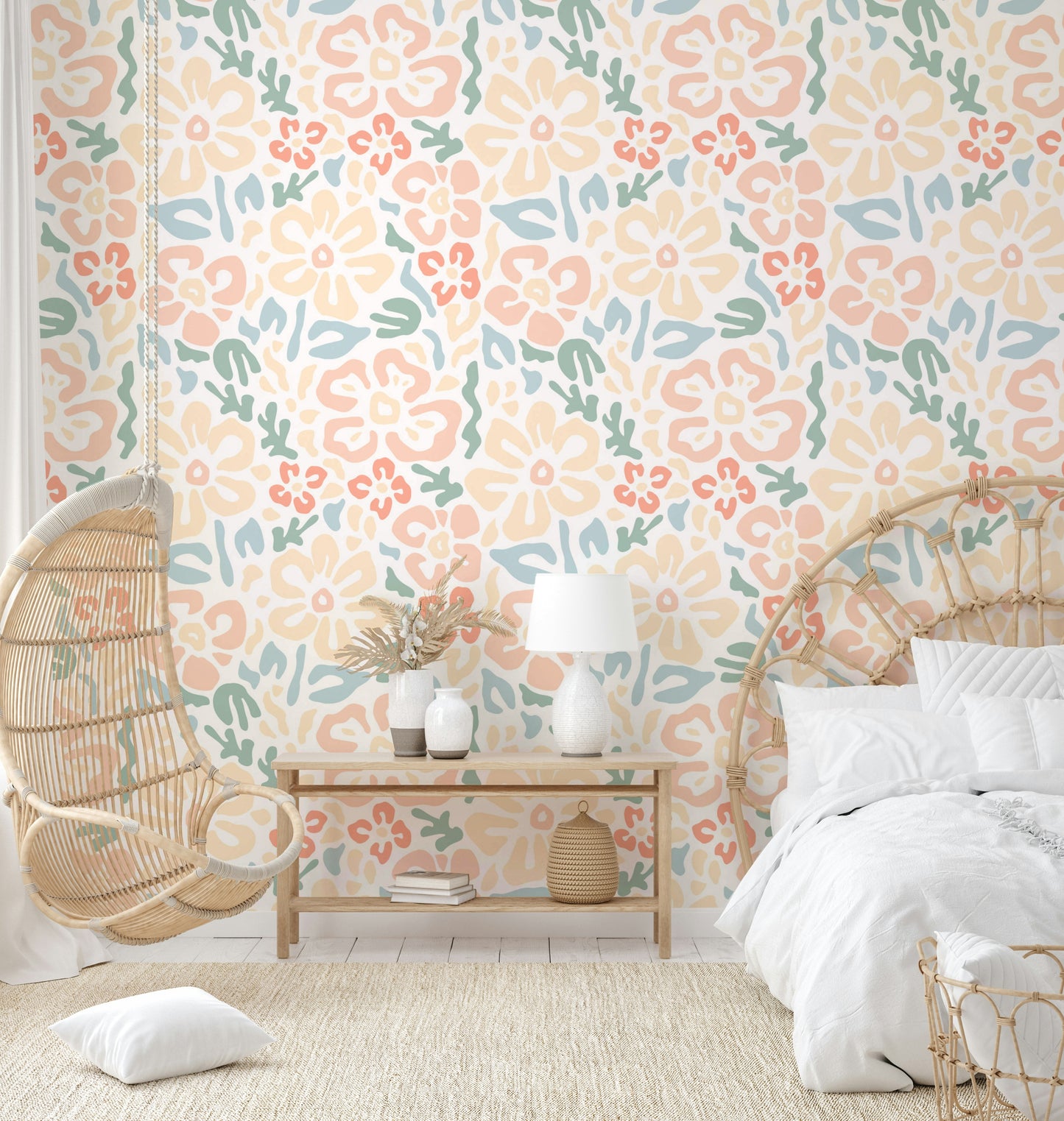 Soft color flower wallpaper

