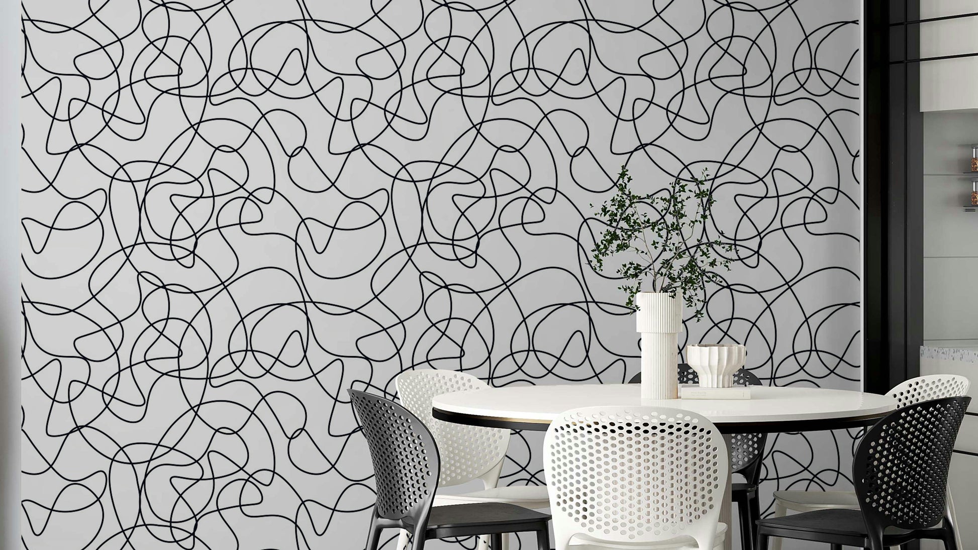 outline wallpaper with a graphic design

