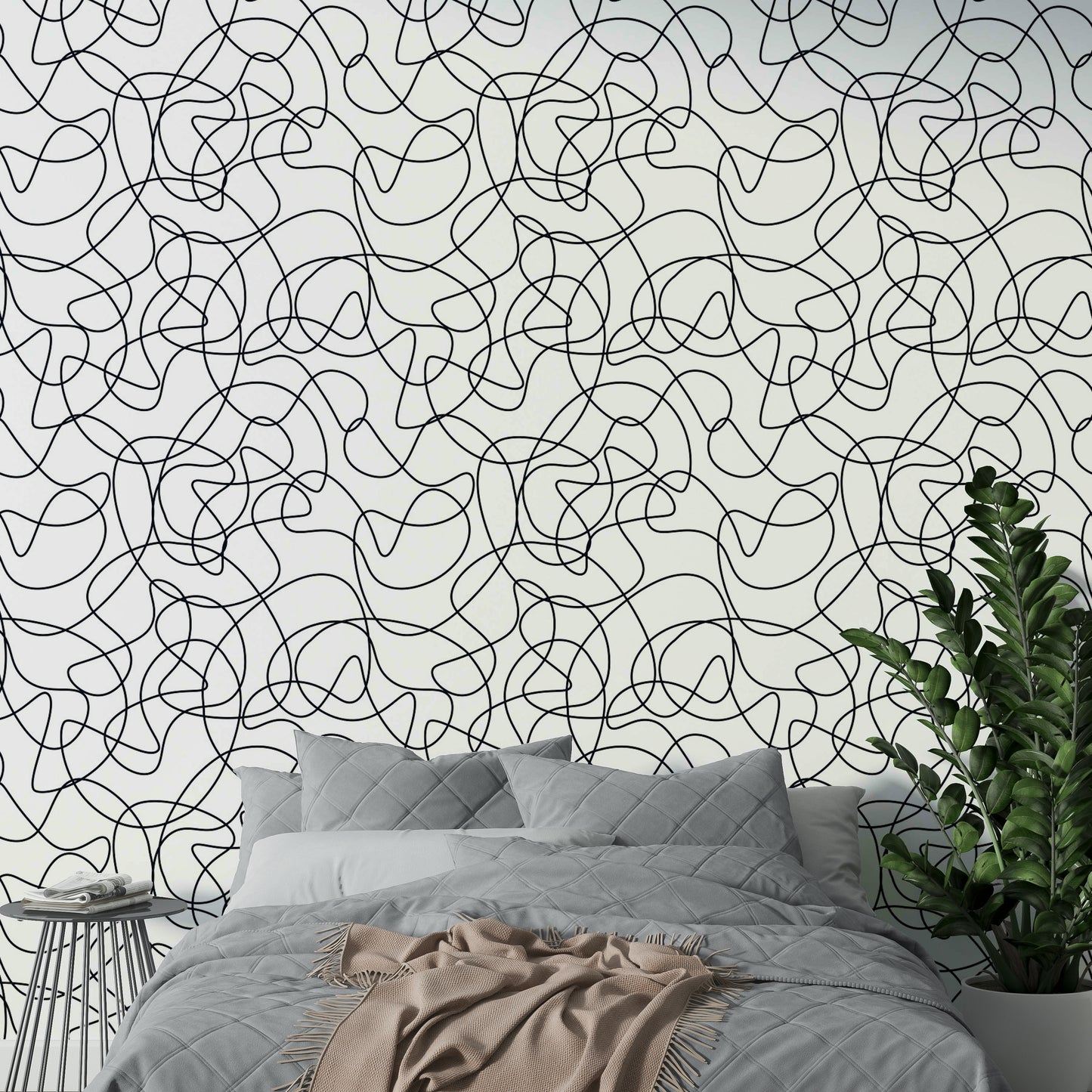 Artistic outline wallpaper

