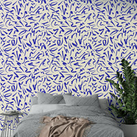 Hand-drawn marker scribbles pattern wallpaper

