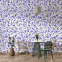 Modern graphic  scribbles wallpaper 

