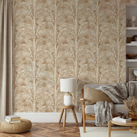 Palm leaf pattern wallpaper

