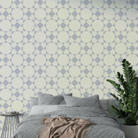 Abstract tile pattern mural

