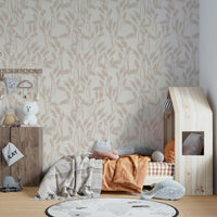 Neutral tone grasses wall decor

