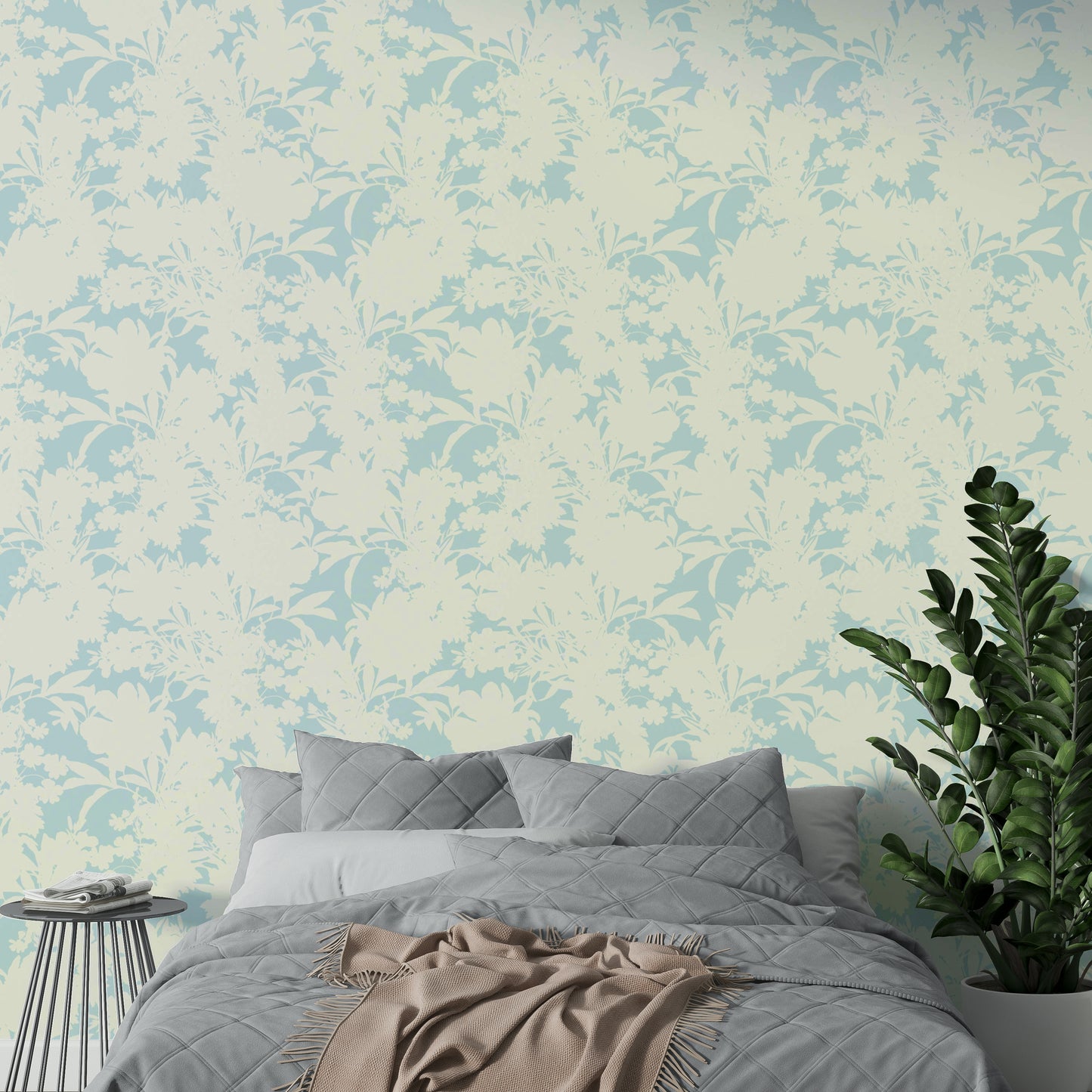 Modern floral pattern wallpaper


