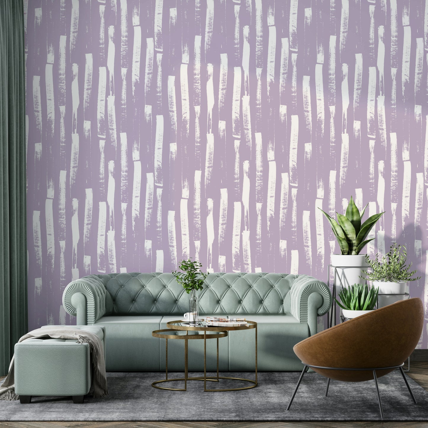 Calming purple wallpaper design

