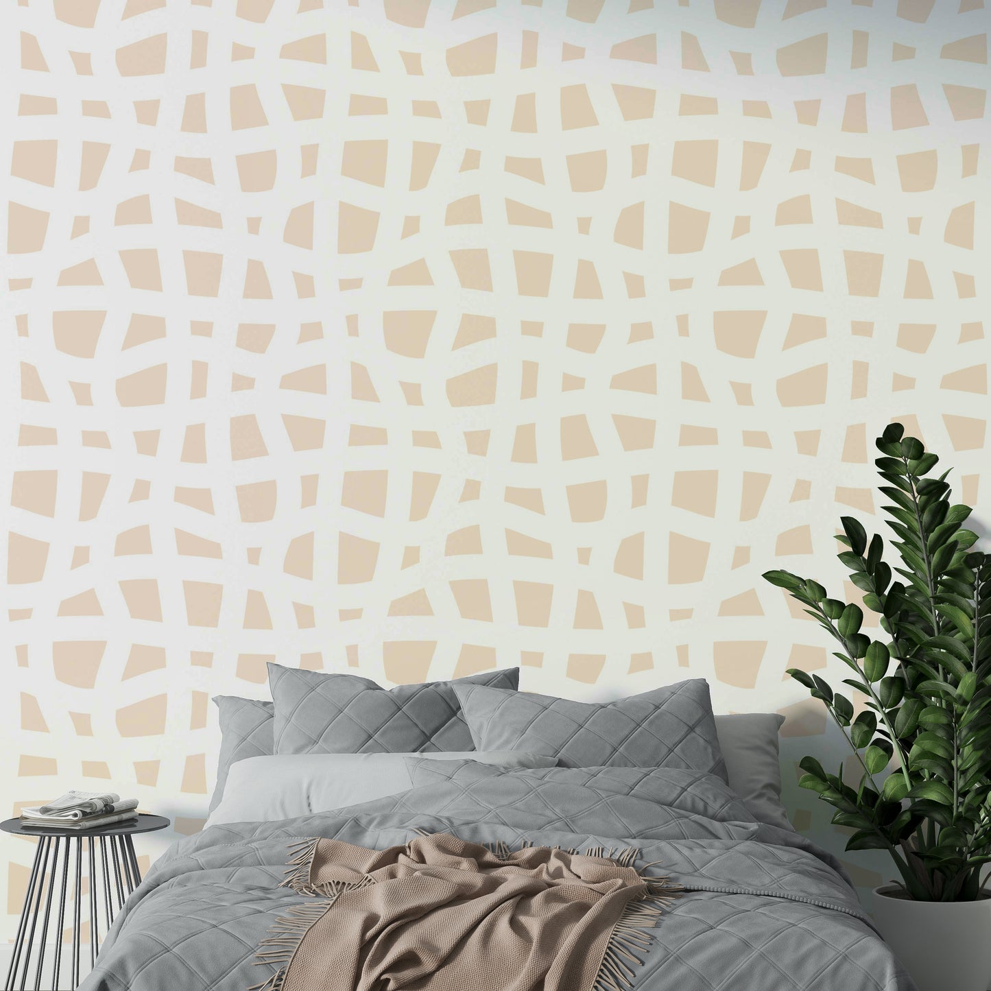 The lines that form the grid are thin and delicate.
