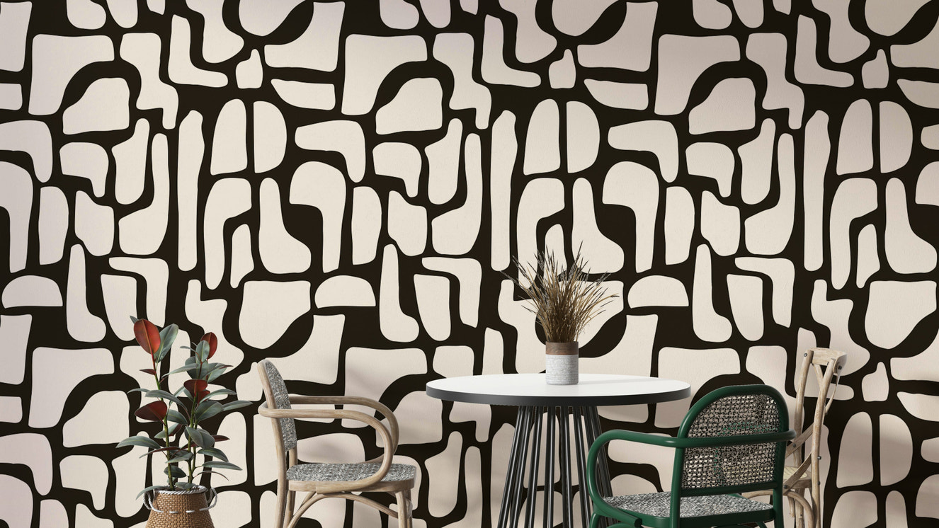 Wallpaper with a unique, modern and artistic design

