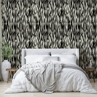 Detailed view of the abstract, flowing lines

