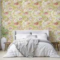 A sunroom with a unique and lively design

