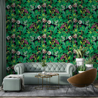 Green Garden lush wallpaper for walls

