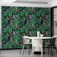 Green Foliage botanical wall mural

