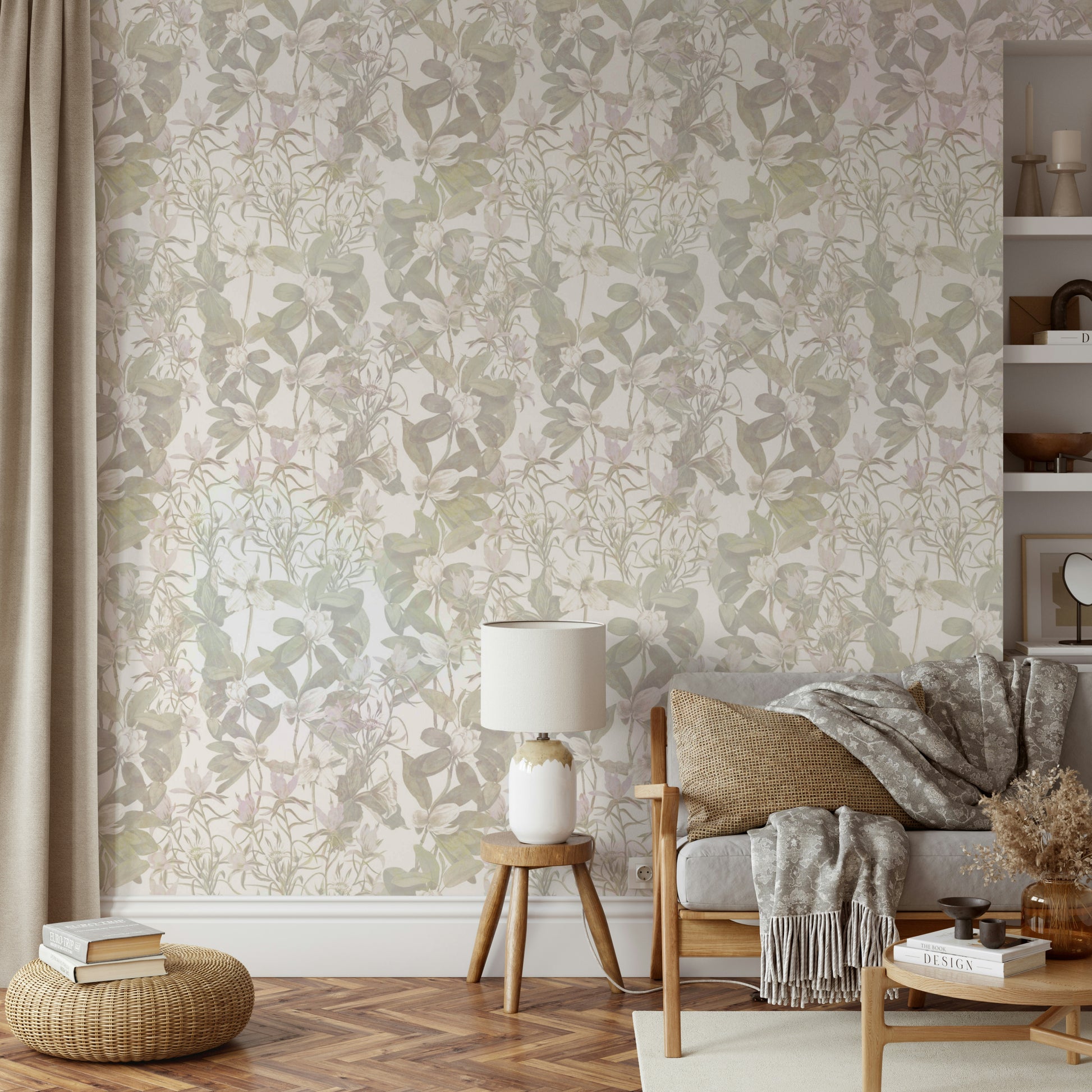 Ethereal Botany botanical mural wallpaper

