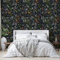 Ink Splatter expressive wall covering

