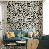 Painted Lines modern wall mural