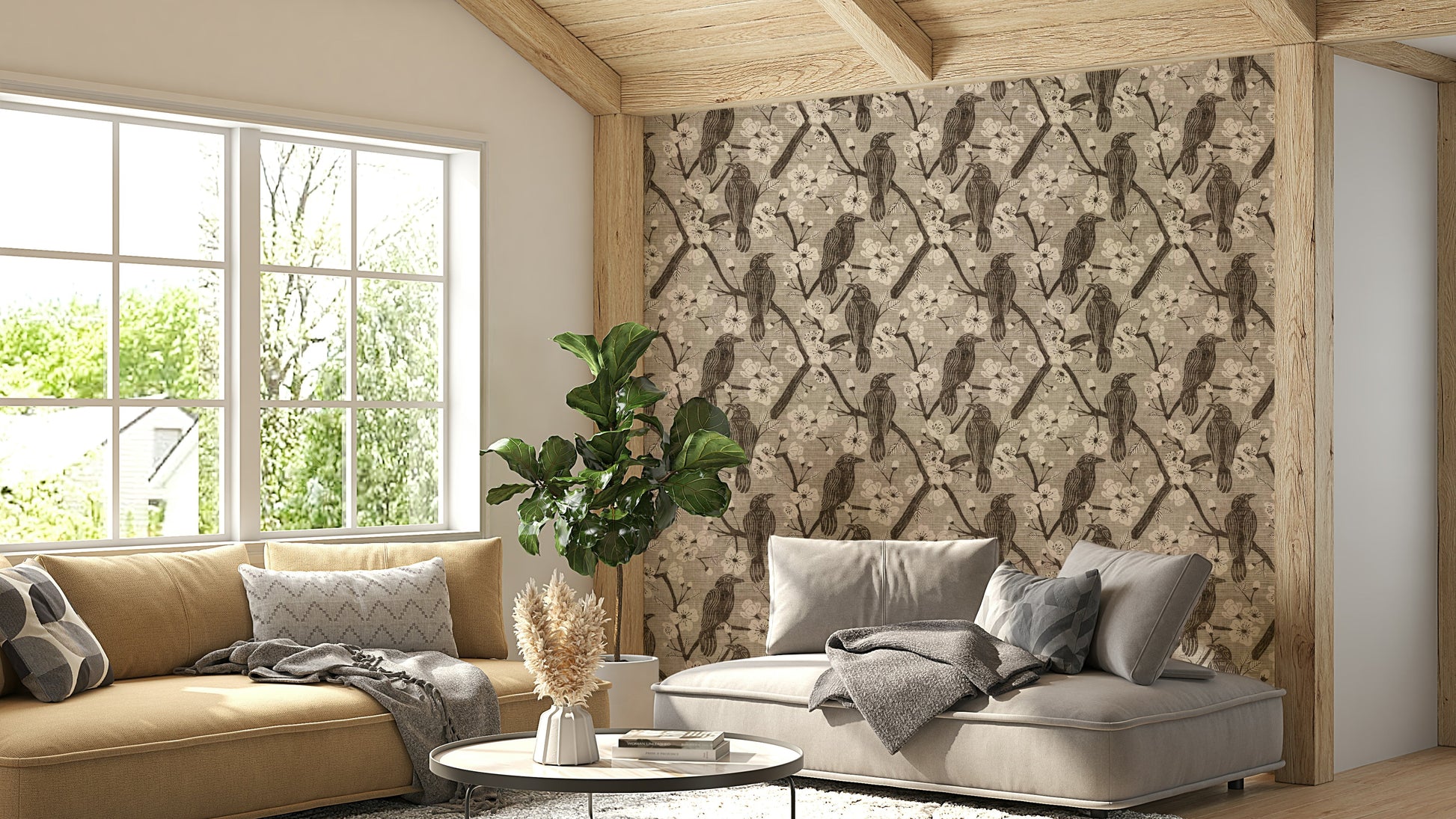 Bloom & Crows elegant wall mural