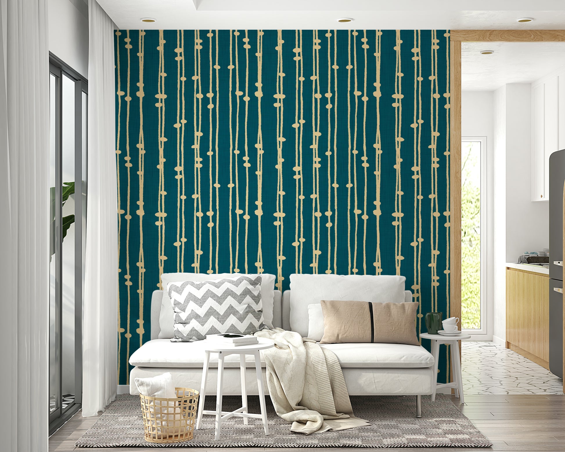 Boho Jewel Tone retro wall mural