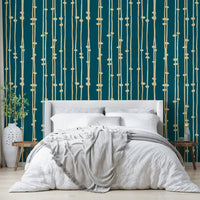 Boho Jewel Tone teal decor wallpaper