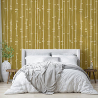 Boho Jewel Tone mustard decor wallpaper