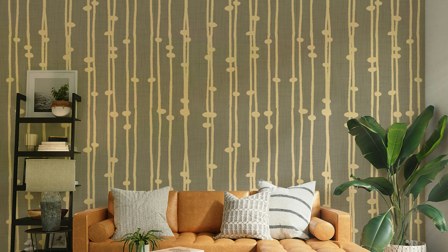 Boho Jewel Tone retro mural