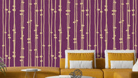 Boho Jewel Tone striped wall covering