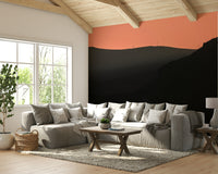 A detail shot of the subtle colors in the desert wallpaper.

