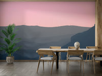 The wallpaper for walls being admired in a home.

