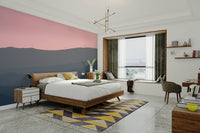 A detail shot of the subtle colors in the desert wallpaper.

