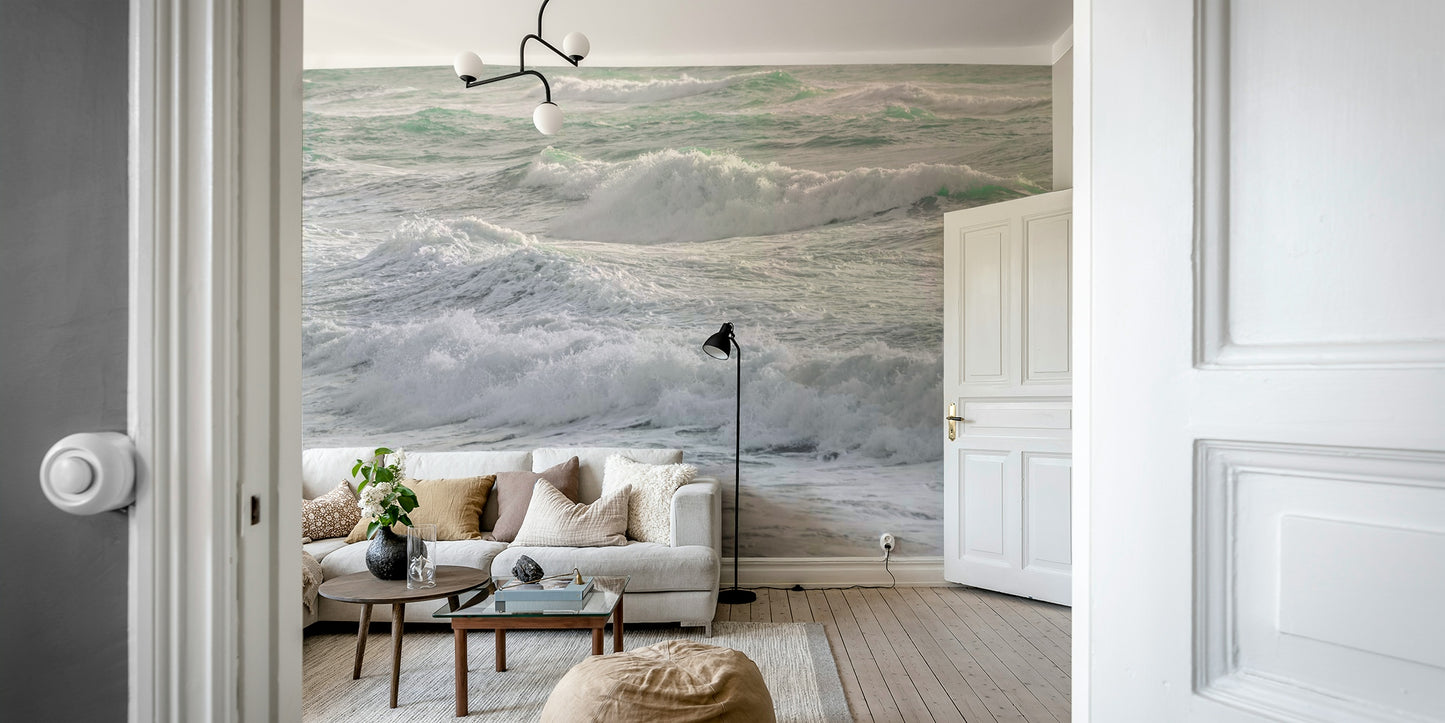 A detail shot of the rhythmic patterns in the water.

