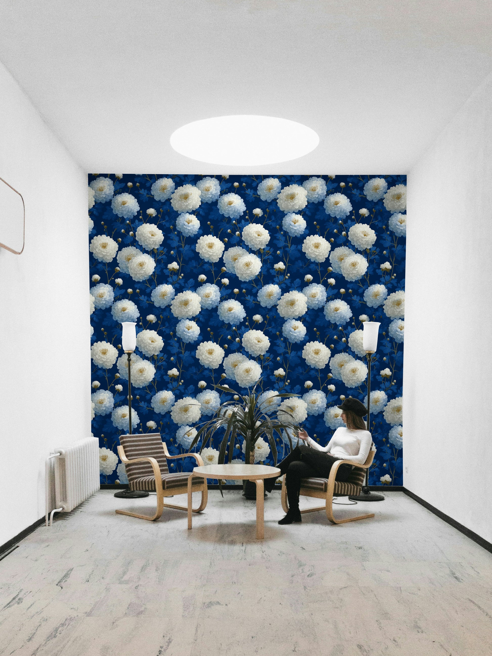 Royal Bloom sophisticated mural wallpaper