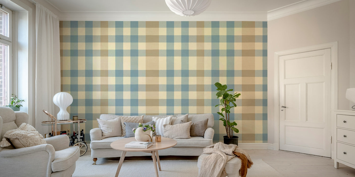 Checkered Charm timeless wall mural