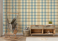 Checkered Charm geometric wall mural