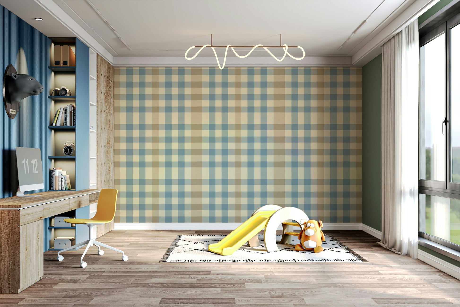 Checkered Charm charming wall covering