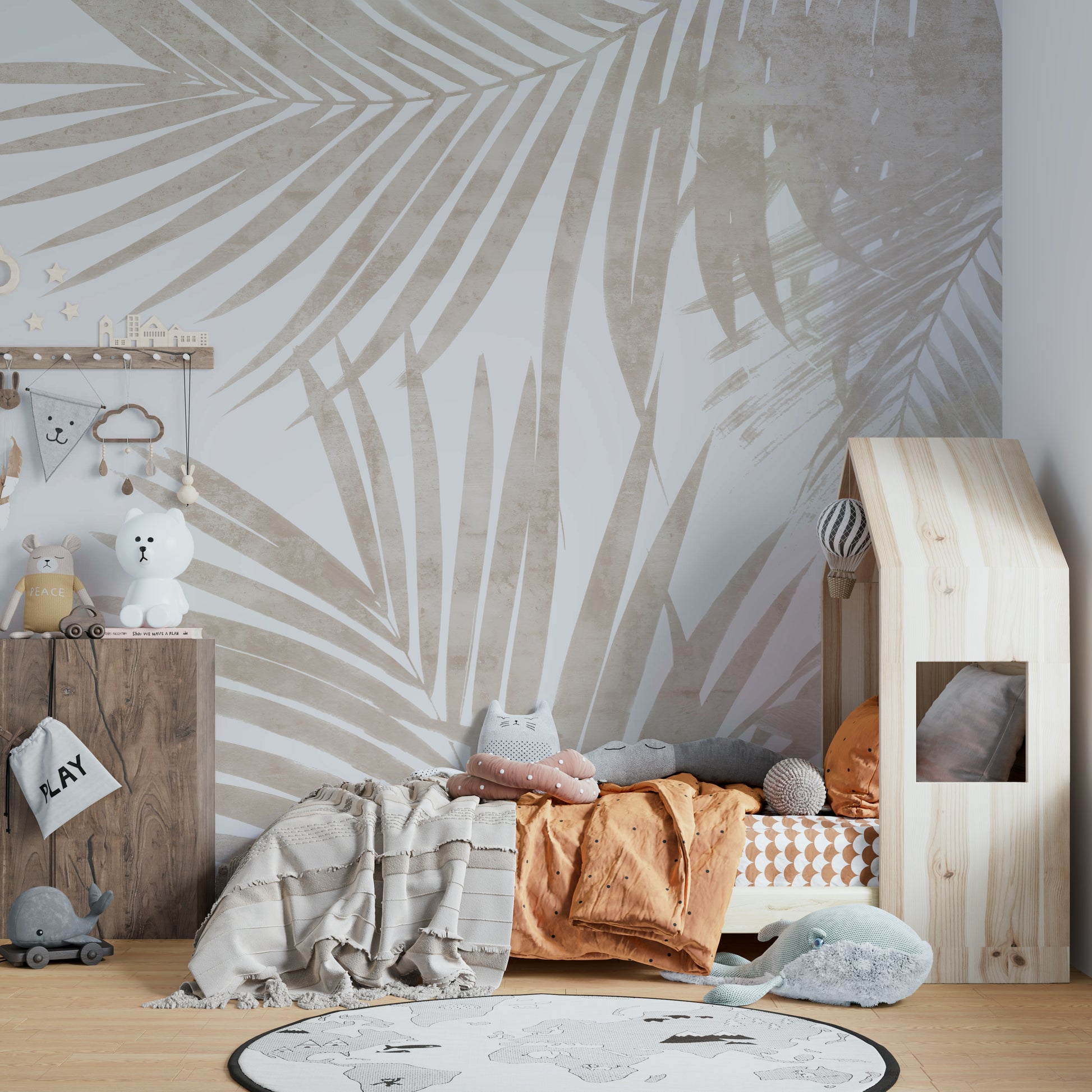 A sophisticated jungle wallpaper