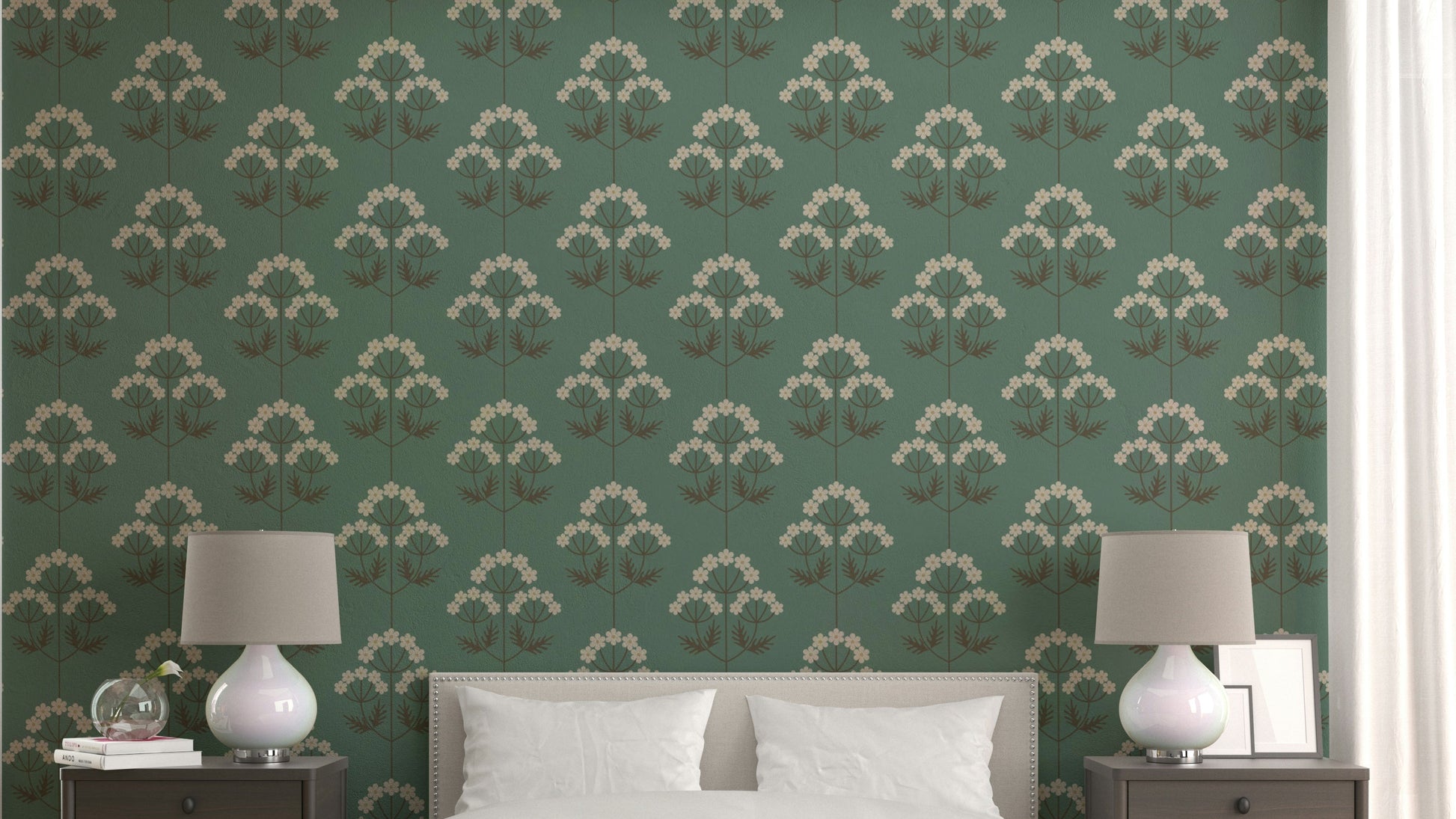 Retro Botanical vintage wall mural
