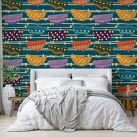 Retro Bowls stylish wall covering