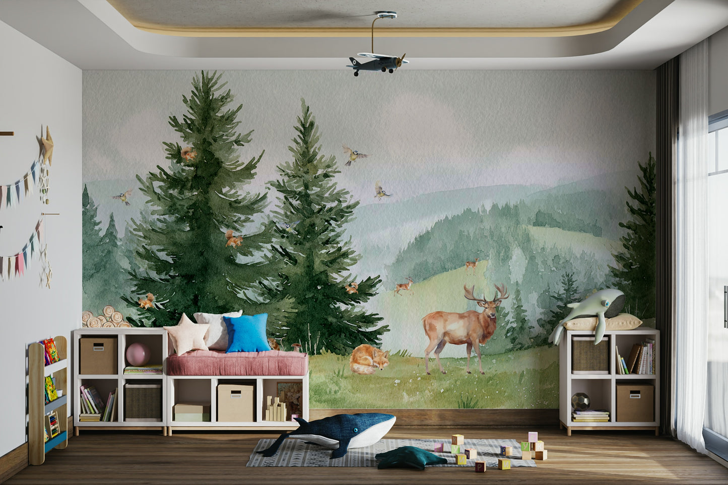 A charming kids' room wall decor.