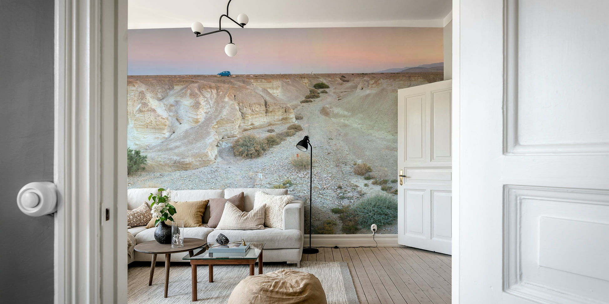 Desert Canyon sunrise mural